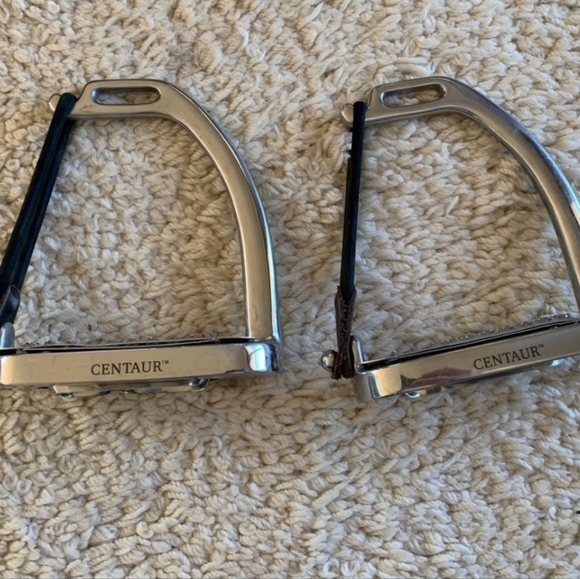 Centaur Fillis Peacock Stirrups 4.25 - Picture 3 of 3